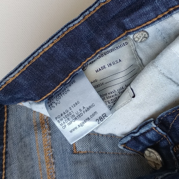 AG The Legging Ankle Super Skinny  Low Rise Jean Med Wash Size 28 Y2K Low Waist - Picture 10 of 13